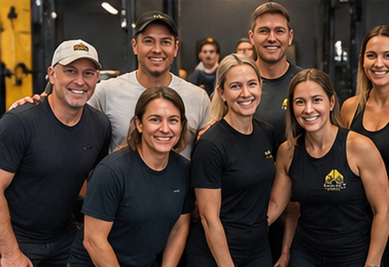 Illustrative fitness community group, not local member photography