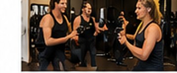 Illustrative fitness training scene